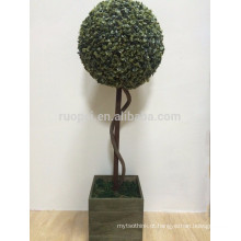 árvore de bola de topiária artificial de planta de plástico yiwu para decoração de casa